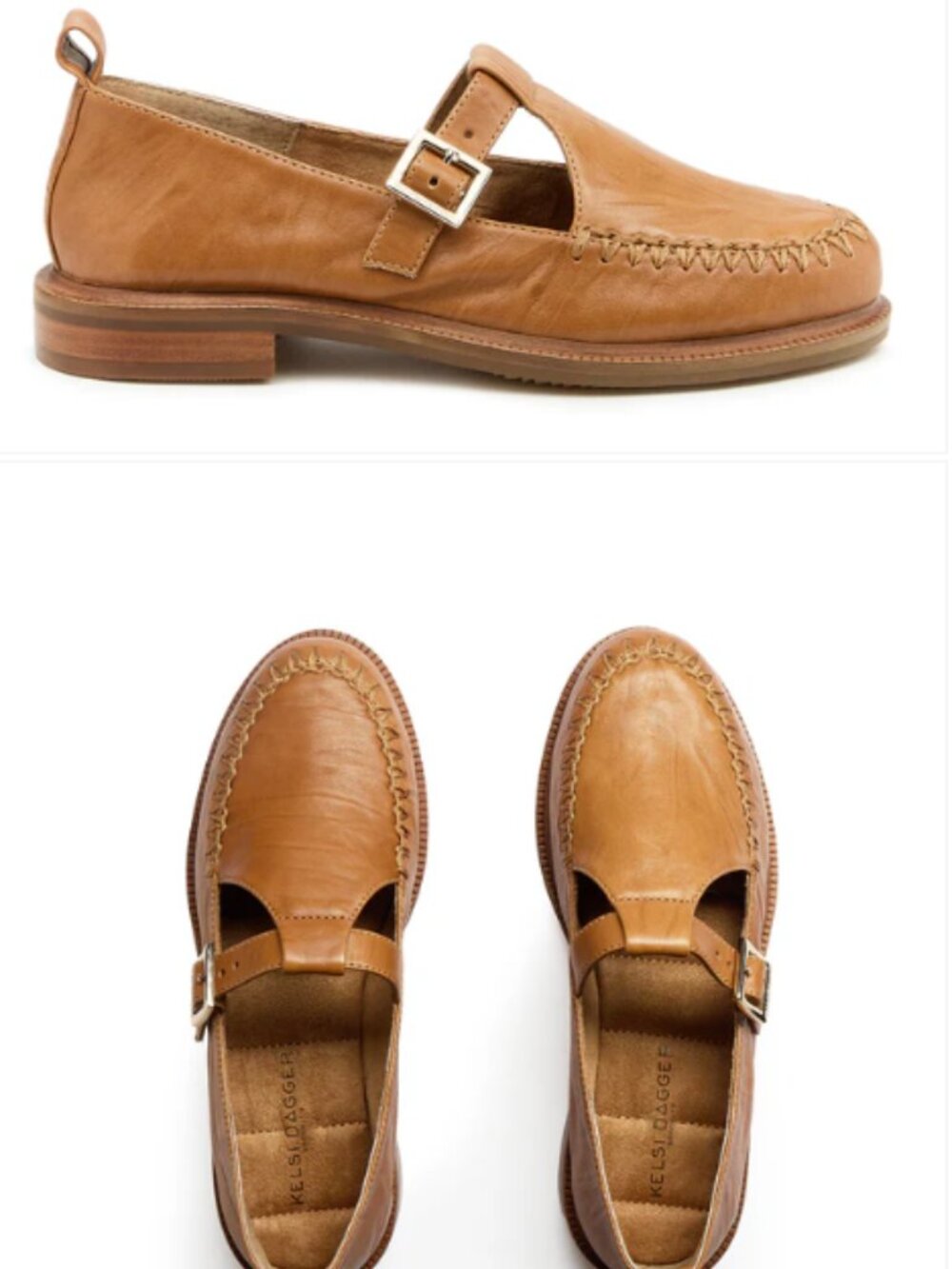 Kelsi Dagger Lou Honey T-Strap Mary Jane Loafers